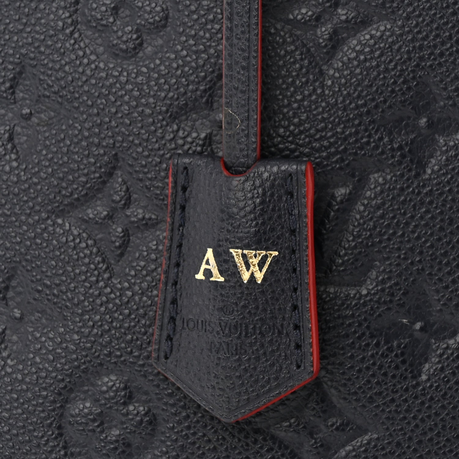 Louis Vuitton Empreinte Montaigne GM Marine Rouge 9 of 11