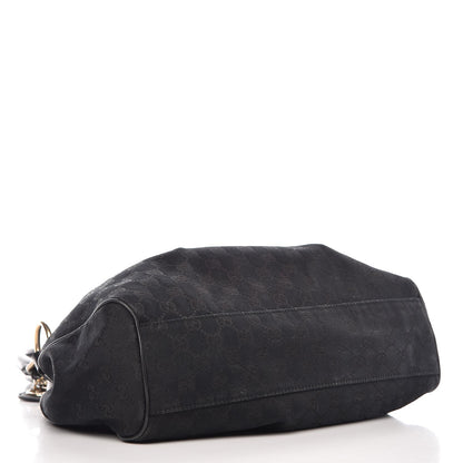 Gucci Monogram Medium Sukey Tote Black 4 of 16
