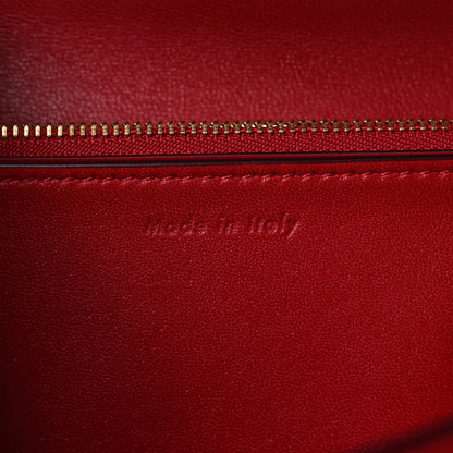Celine Box Calfskin Medium Classic Box Flap Bag Red 7 of 10