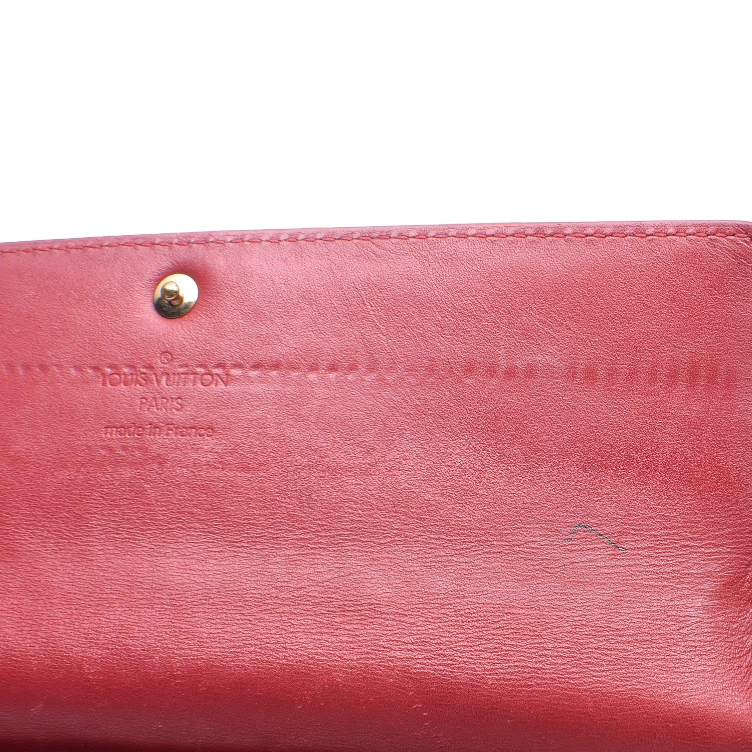 Louis Vuitton Vernis Sarah Wallet Pomme D'Amour 14 of 16