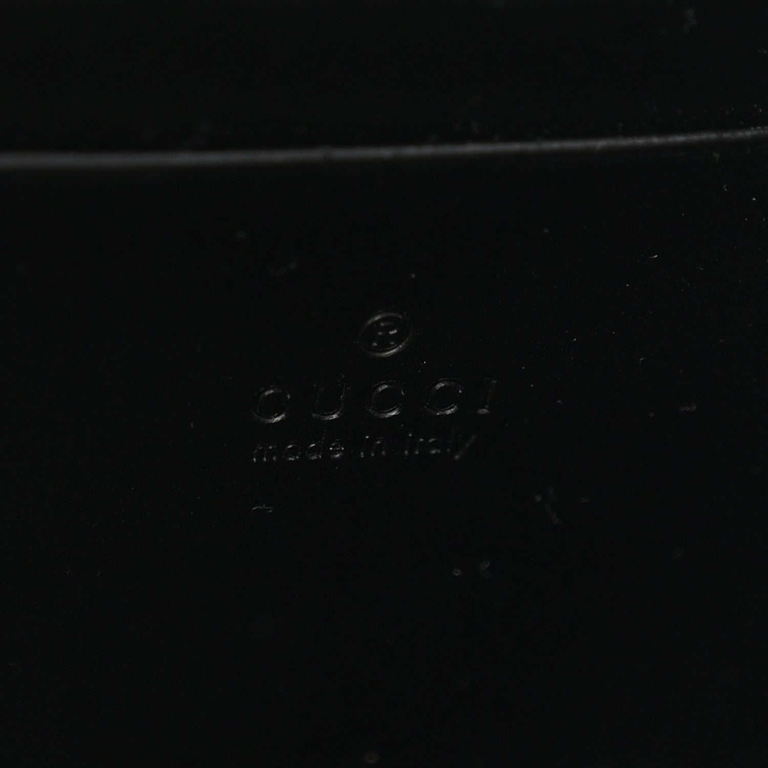 Gucci Calfskin GG Debossed Chain Wallet Black 6 of 10