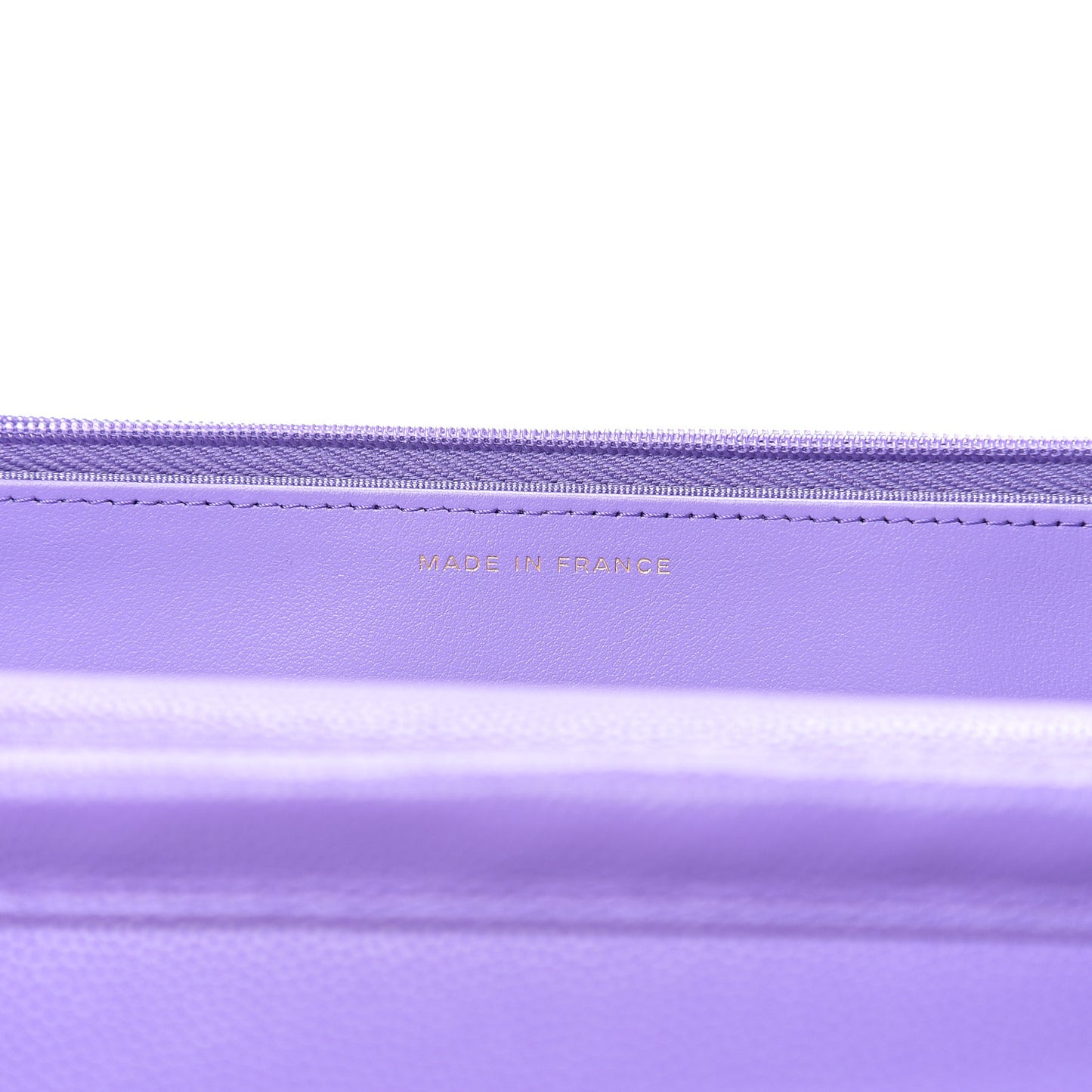 Caviar Quilted Wallet On Chain WOC Purple