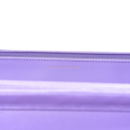 Chanel Caviar Quilted Wallet On Chain WOC Purple 6 of 10