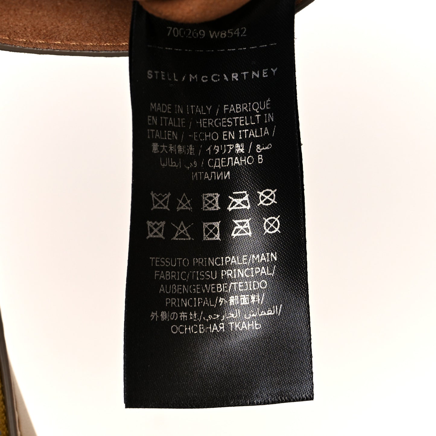 Eco Alter Nappa Perforated Logo Small Hobo Natural