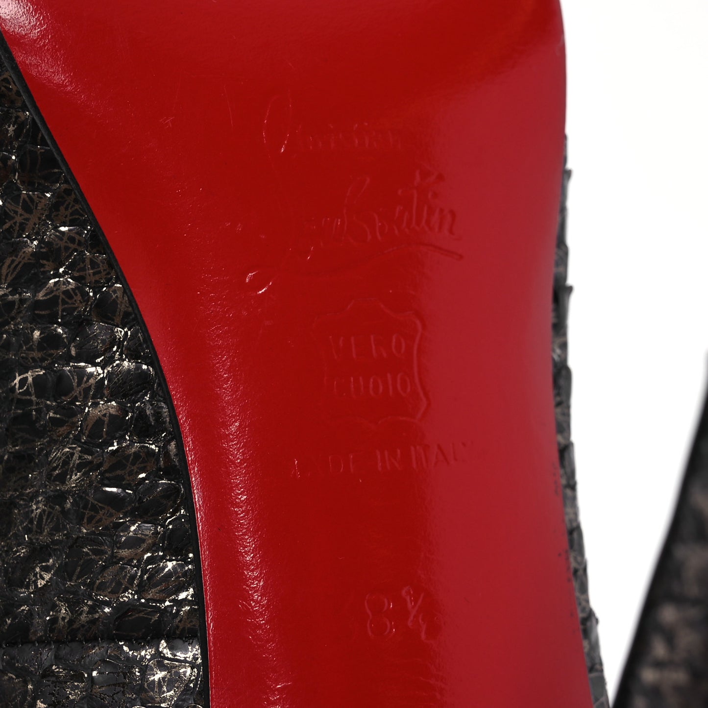 Snakeskin Very Prive 120 Pumps 38.5 Anthracite