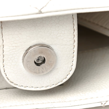 Chanel Caviar Quilted Petit Shopping Tote PST White 38 of 38