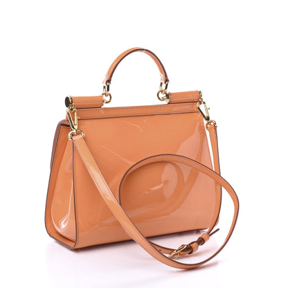 Dolce & Gabbana Patent Medium Miss Sicily Satchel Orange 2 of 8