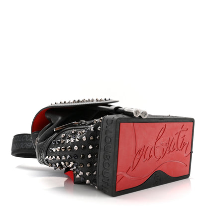 Christian Louboutin Calfskin Spiked Small Explorafunk Backpack Black 4 of 10