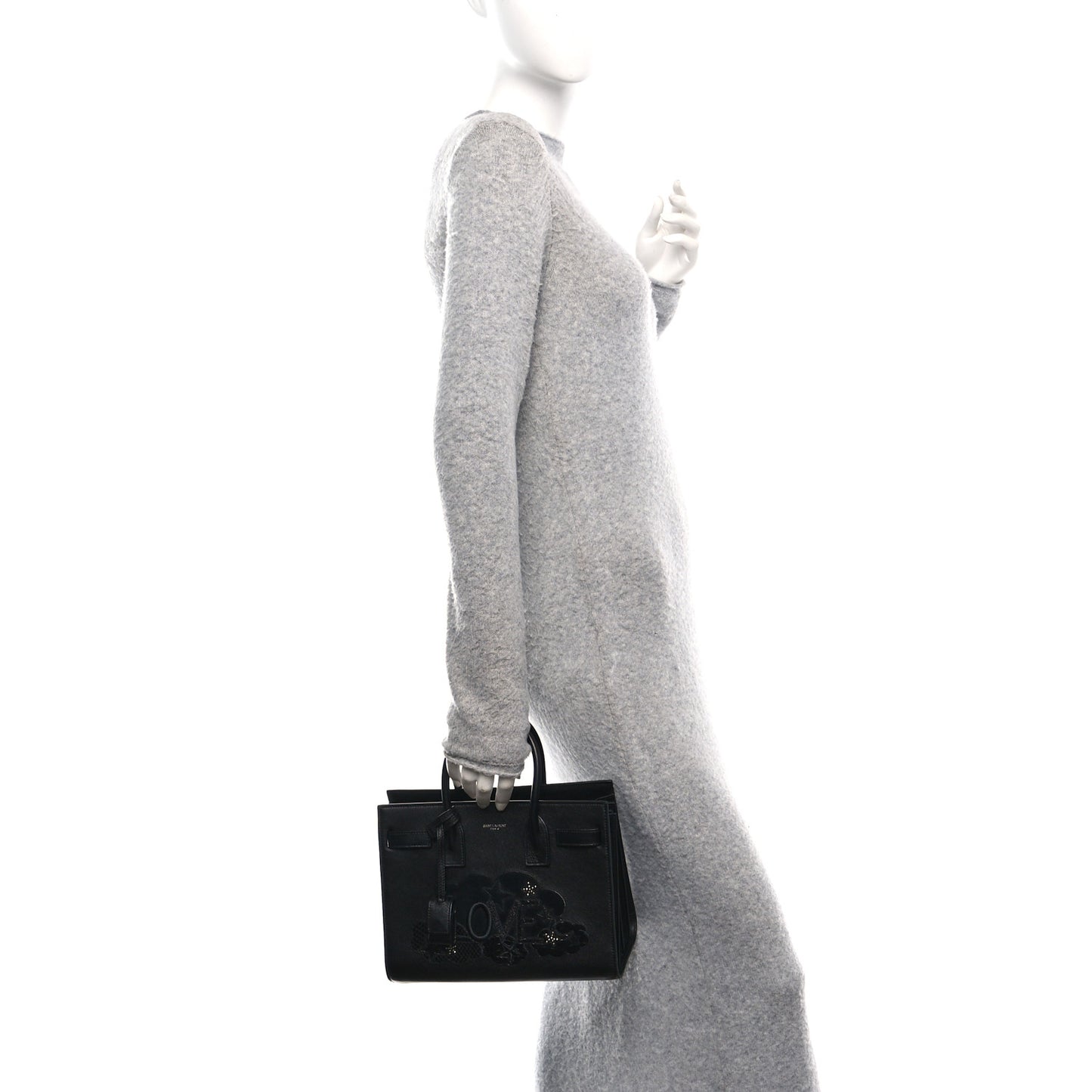 Calfskin Love Patchwork Baby Sac De Jour Black
