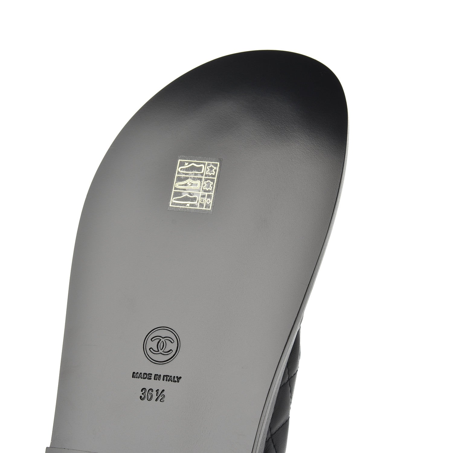 Chanel Lambskin Velcro Dad Sandals 36.5 Black 9 of 11
