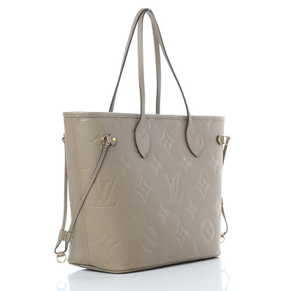 Louis Vuitton Empreinte Monogram Giant Neverfull MM Tourterelle 3 of 9