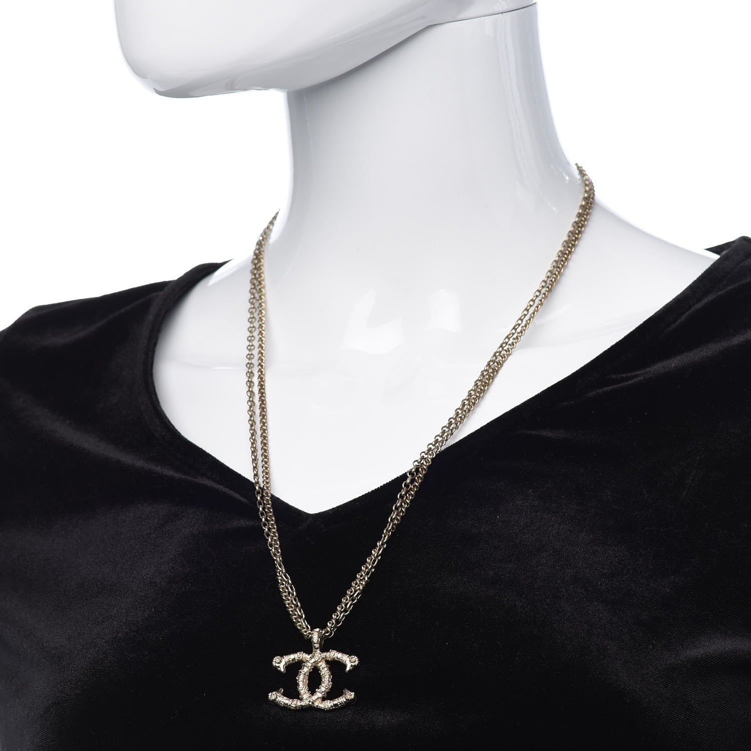 Chanel Chain Sheep CC Necklace Gold 2 of 6