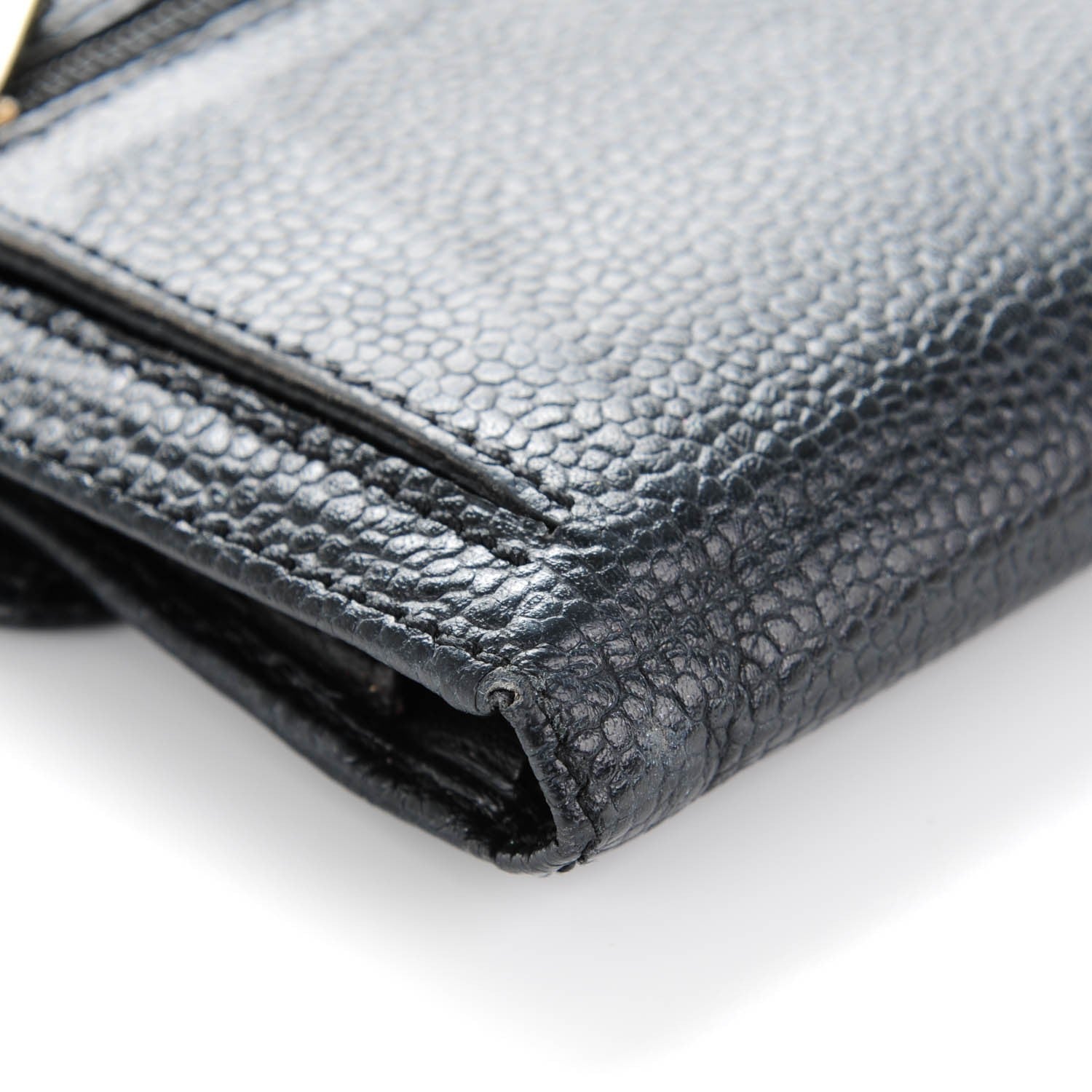 Chanel Caviar Timeless CC Compact Wallet Black 9 of 10