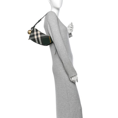 Burberry Jacquard Check Mini Shield Bag Ivy 2 of 10