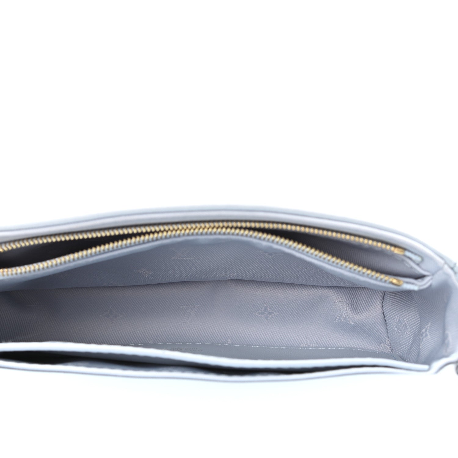 Louis Vuitton Calfskin Bubblegram Wallet On Strap Ice Blue 5 of 11