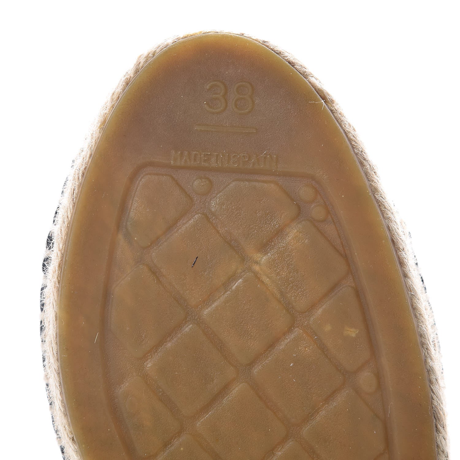 Chanel Lambskin CC Espadrilles 38 Navy Black 9 of 11