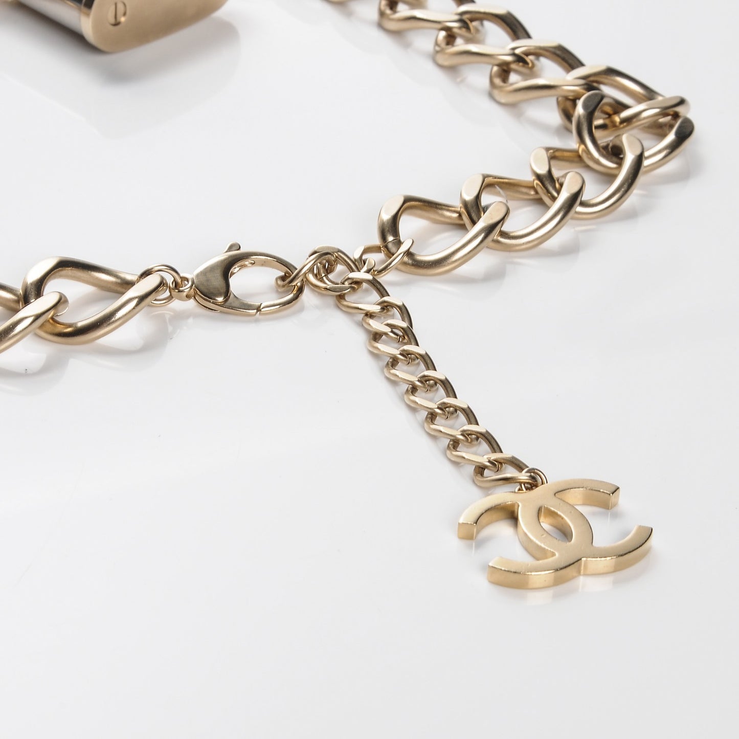 CC Oversized Padlock Necklace Gold Silver