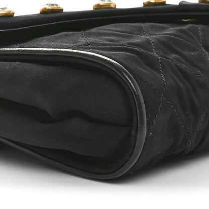 Chanel Fabric Quilted Crystal Envelope Small Flap Black 9 of 10