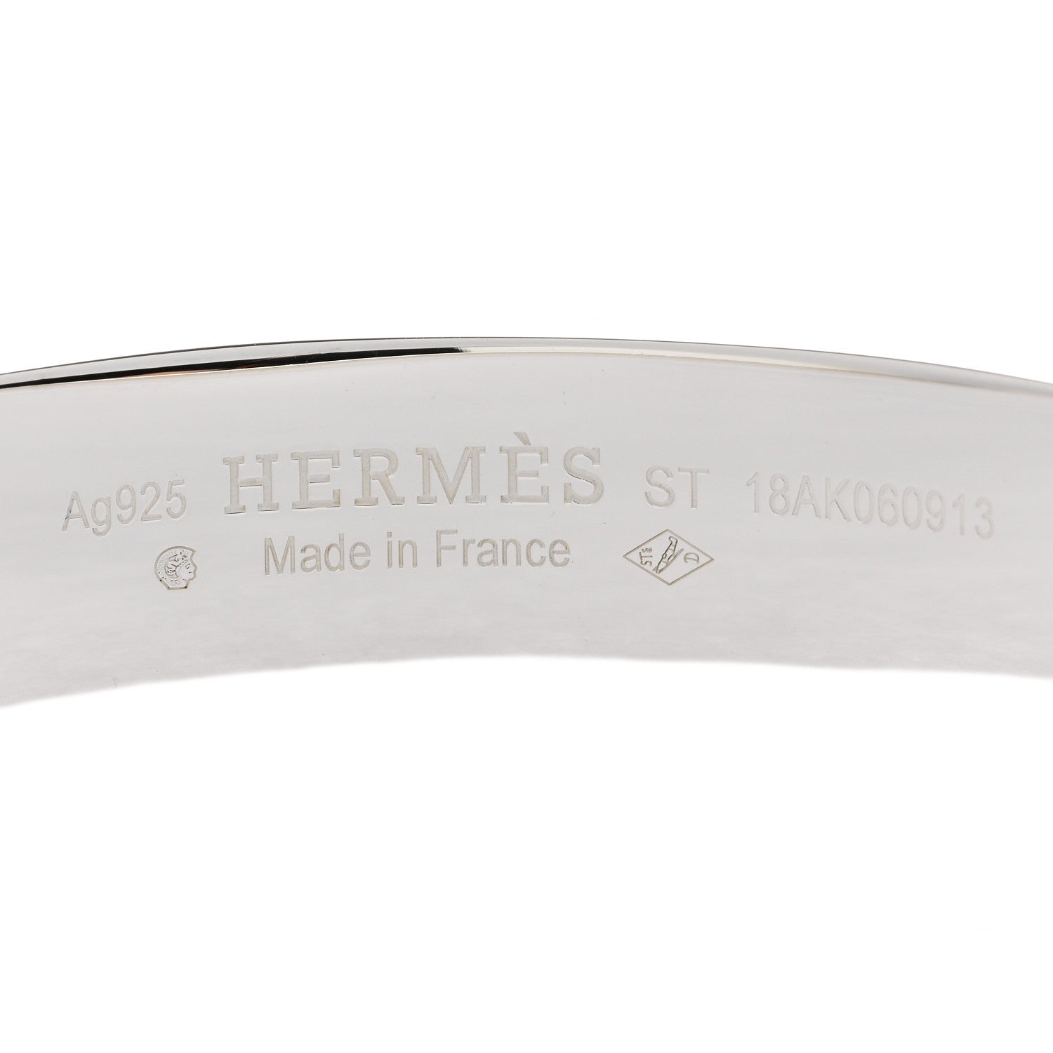Hermes Sterling Silver PM Collier De Chien Bracelet ST 3 of 4