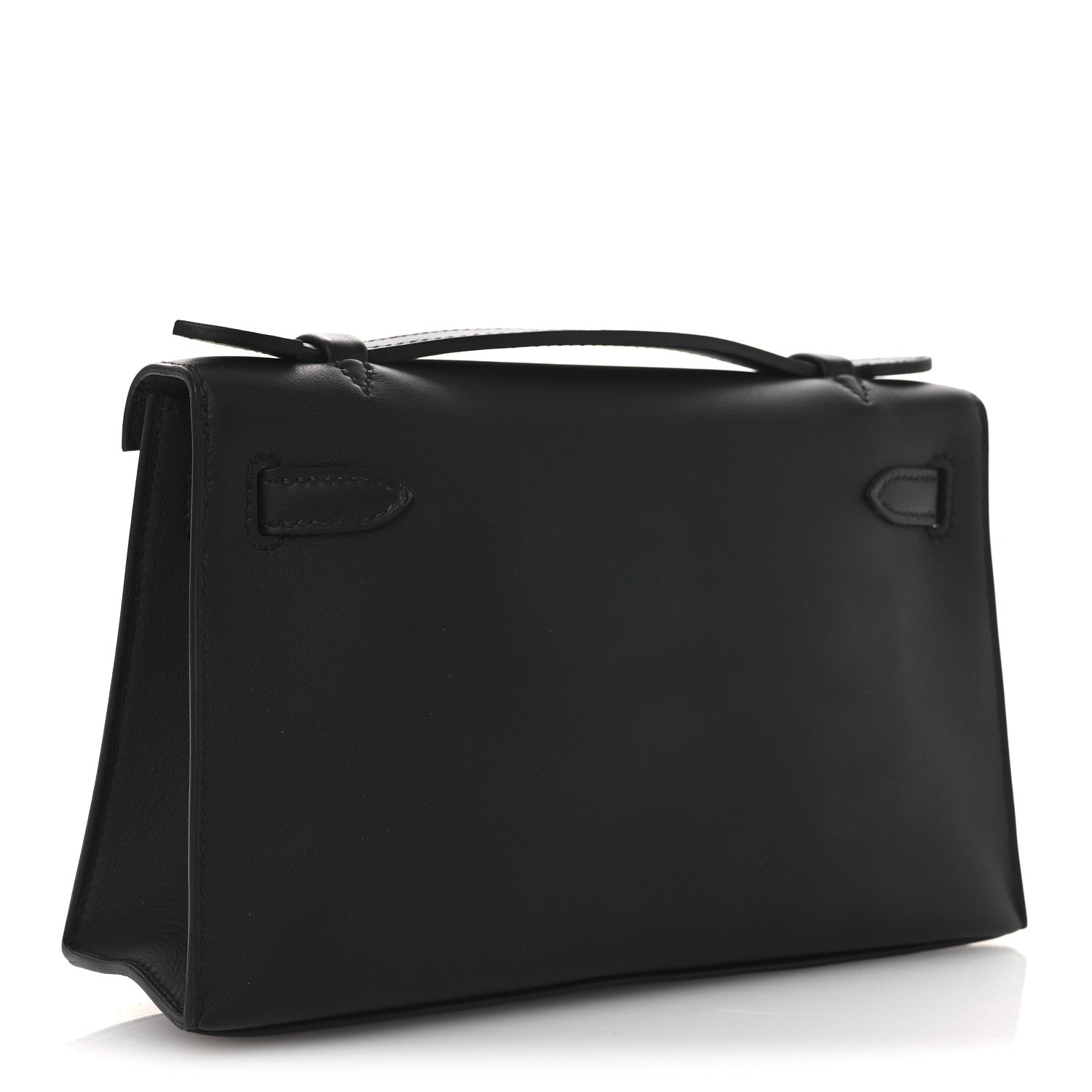 Hermes Swift Kelly Pochette Clutch Black 3 of 12