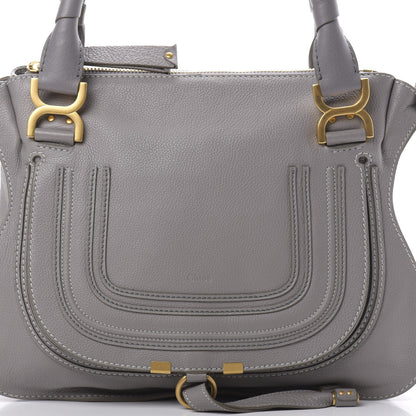 Chloe Calfskin Medium Marcie Satchel Cashmere Grey 8 of 11