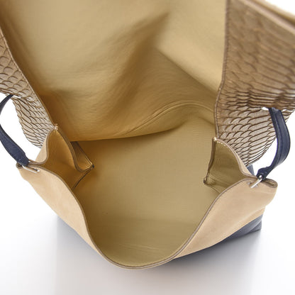 Celine Python Smooth Calfskin All Soft Shoulder Bag 6 of 11