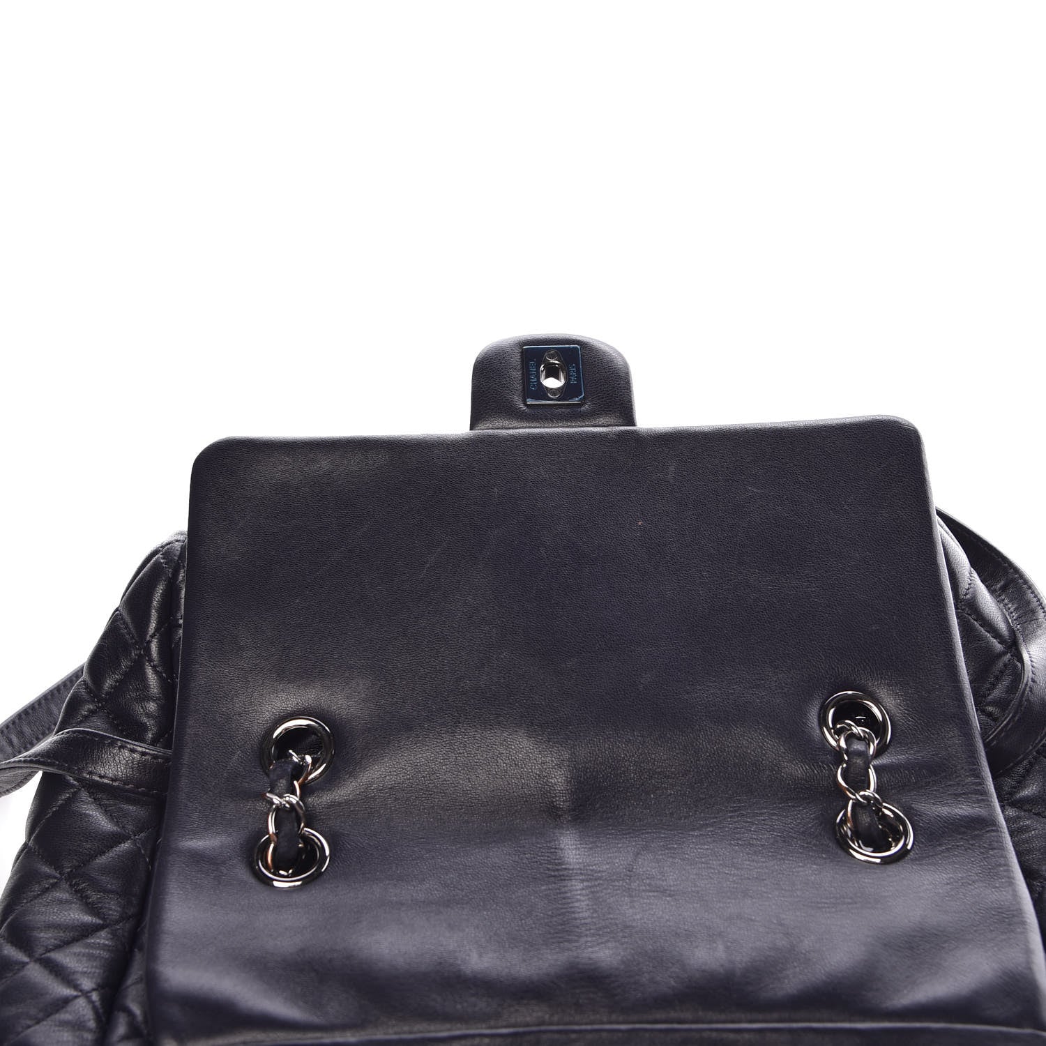 Chanel Lambskin Quilted Large Urban Spirit Backpack Navy 12 of 12