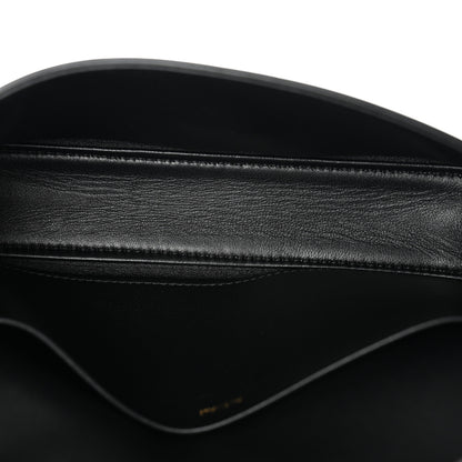 Celine Shiny Calfskin Triomphe Shoulder Bag Black 5 of 10
