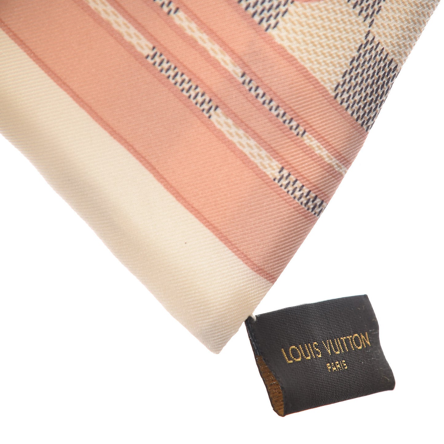 Silk Damier Azur Tahitienne Bandeau Rose Ballerine