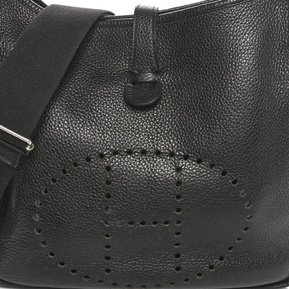 Hermes Taurillon Clemence Evelyne III GM Black 8 of 12