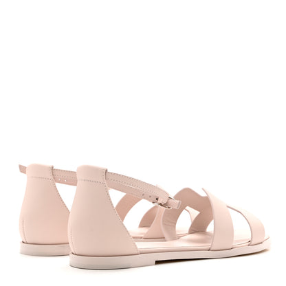 Hermes Calfskin Santorini Sandals 37.5 Rose Petale 4 of 8