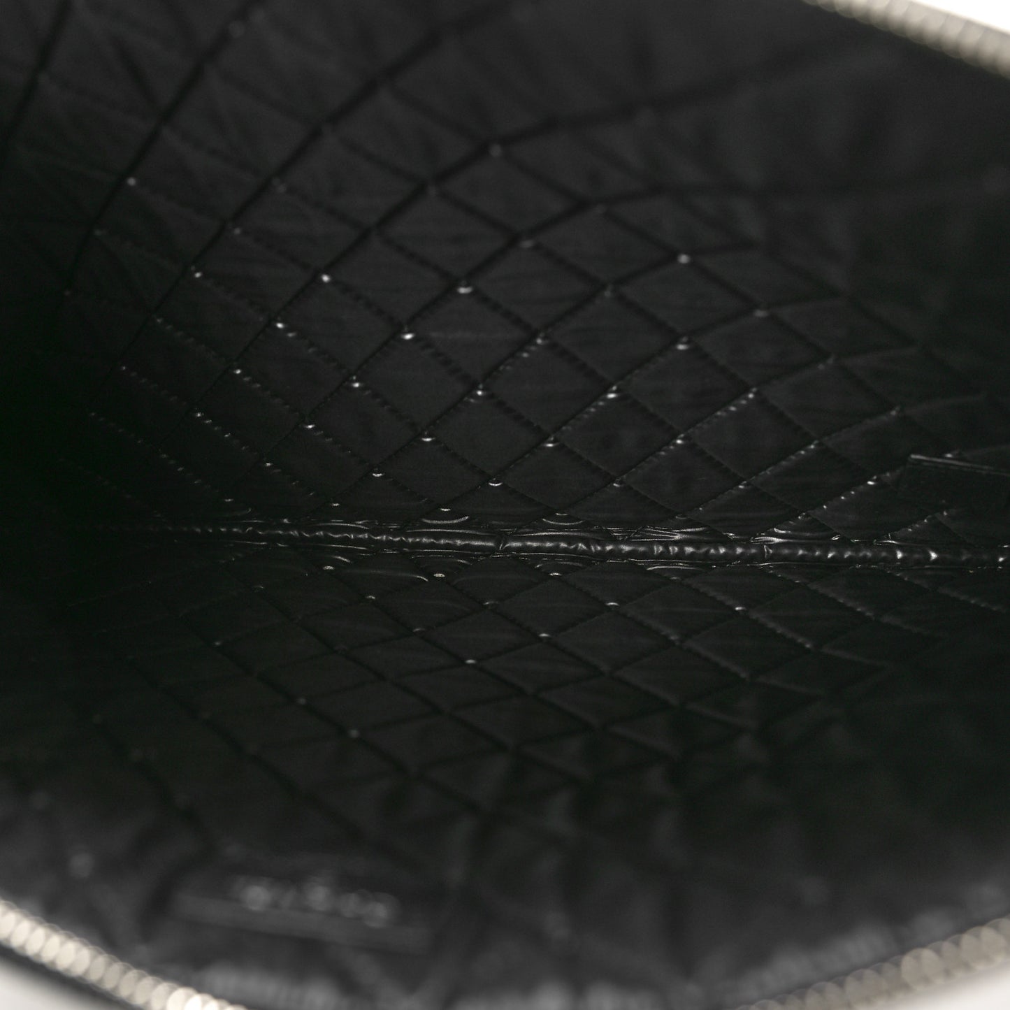 Caviar Studded Medium Deauville Pouch Black