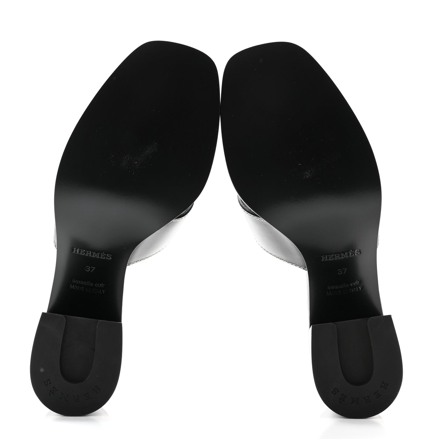 Calfskin Helia Sandals 37 Black