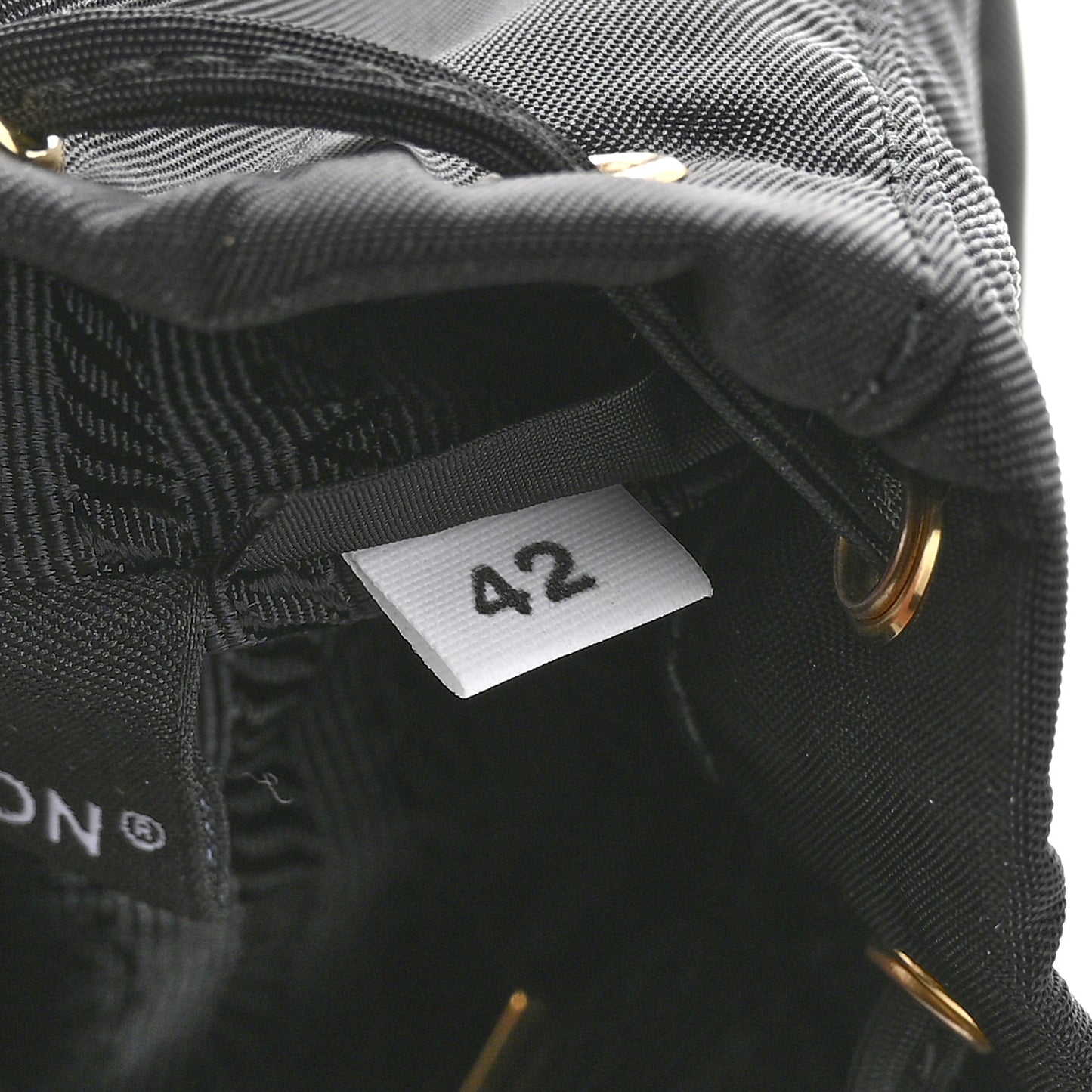Re-Nylon Mini Icon Keychain Charm Black