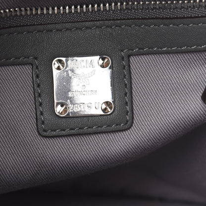 MCM Calfskin Ottomar Monogram Small Essential Bucket Charcoal 6 of 10