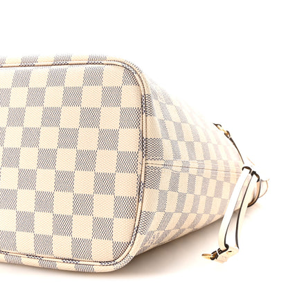 Louis Vuitton Damier Azur Braided Neverfull MM Pink 9 of 9