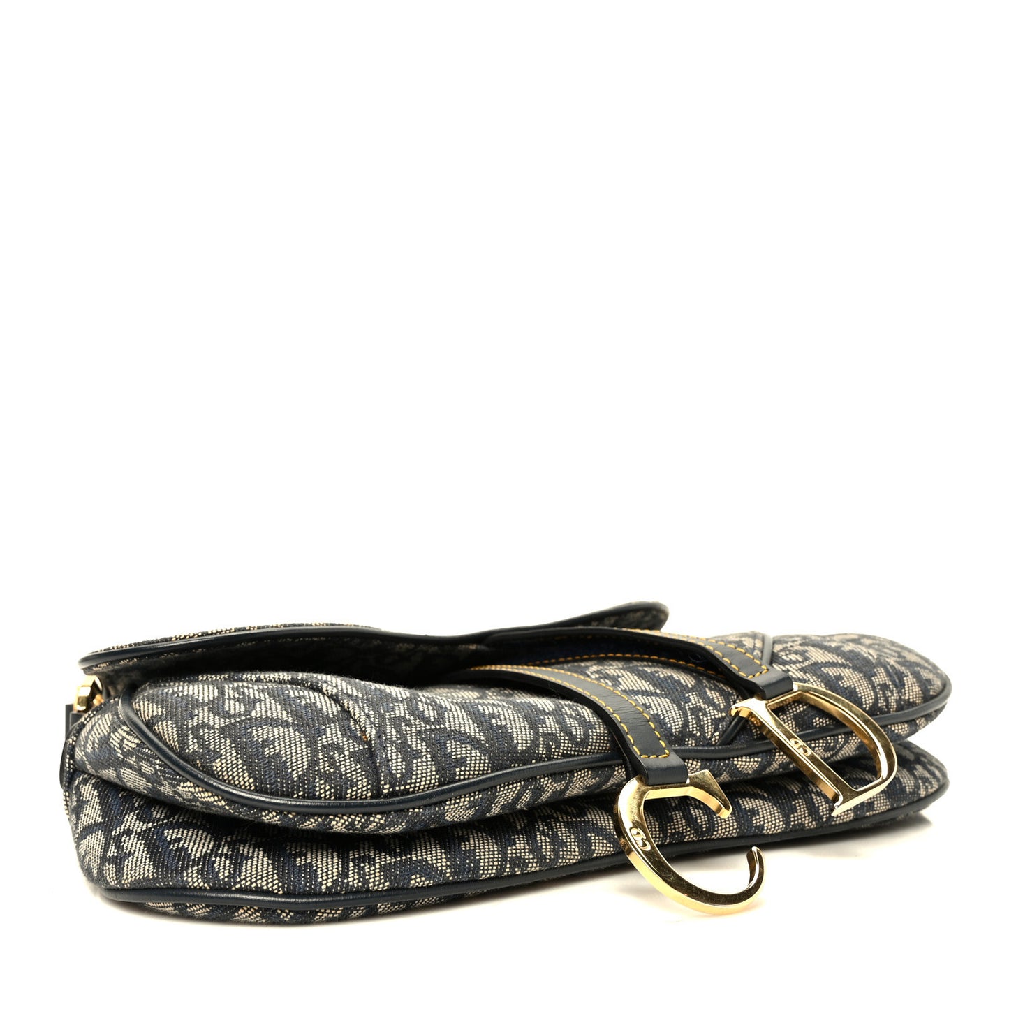 Monogram Double Saddle Bag Navy Blue
