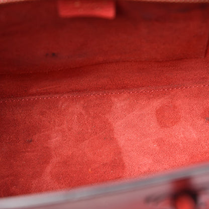 Celine Drummed Calfskin Nano Luggage Coquelicot 13 of 23