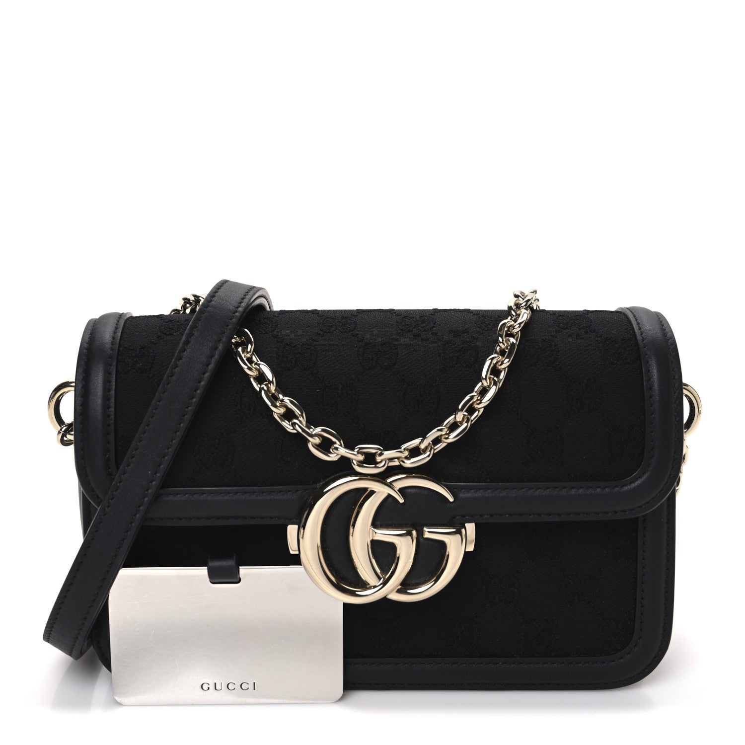 Gucci Monogram Go Small Shoulder Bag Black 3 of 10