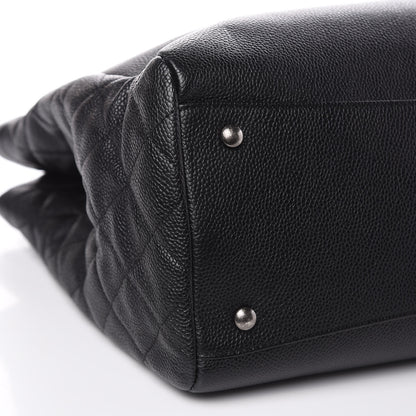 Chanel Caviar Lambskin Quilted Large Coco Break Shopping Bag Black 8 of 15