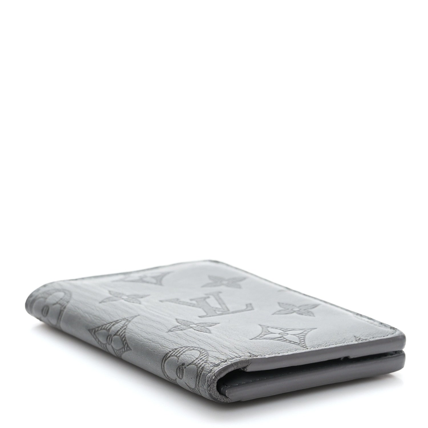 Louis Vuitton Calfskin Monogram Shadow Pocket Organizer Anthracite Gray 4 of 7