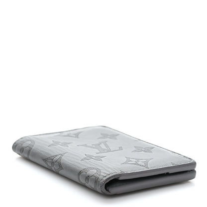 Louis Vuitton Calfskin Monogram Shadow Pocket Organizer Anthracite Gray 4 of 7
