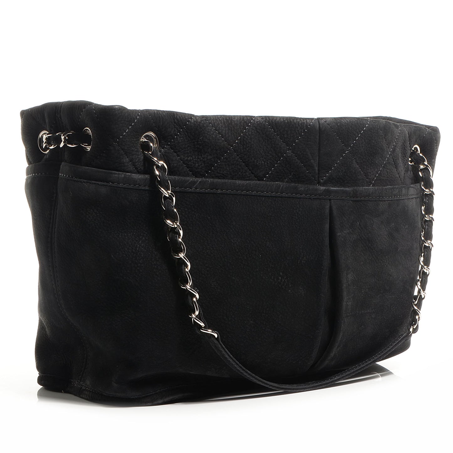 Ultra Soft Suede Calfskin Natural Beauty Tote Black