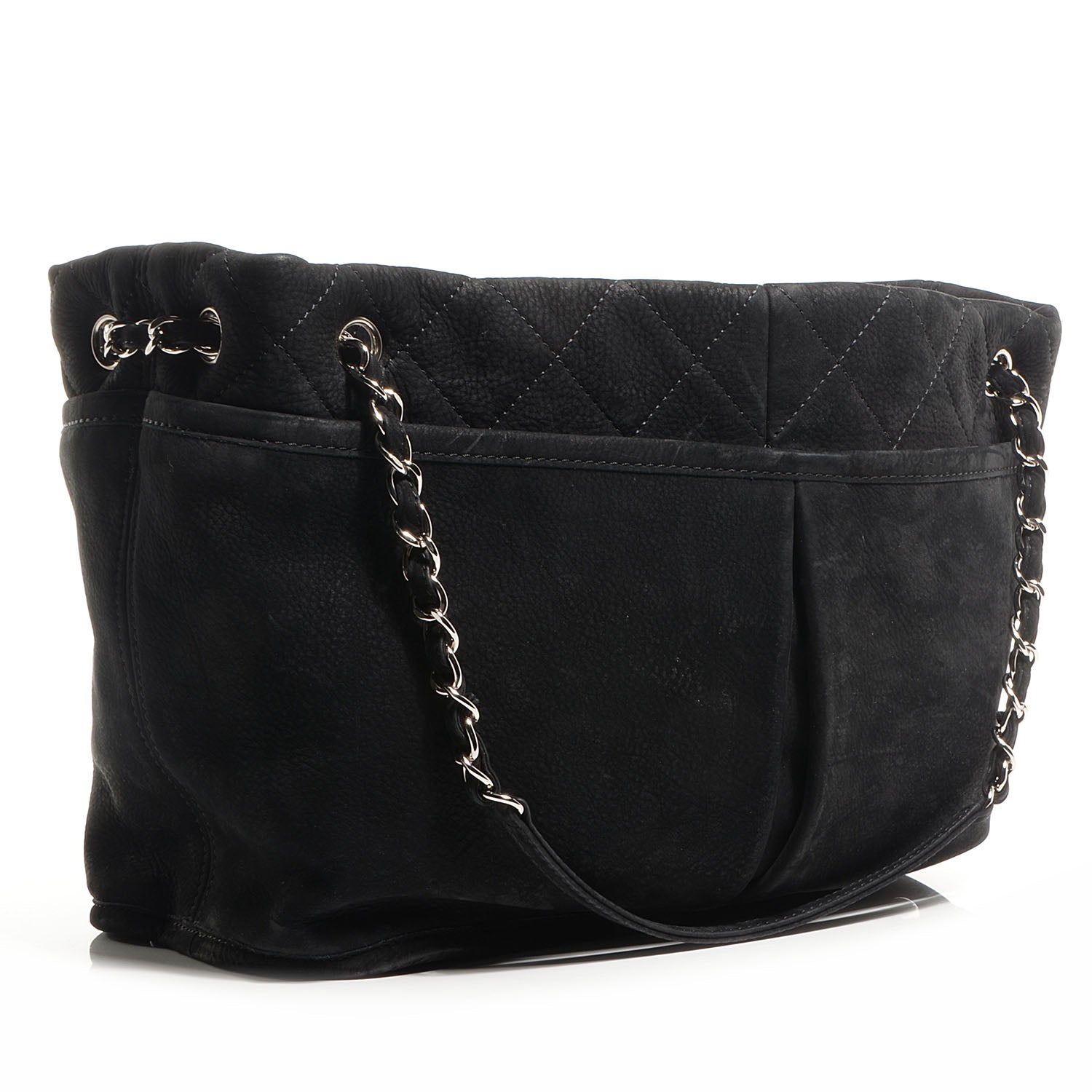 Chanel Ultra Soft Suede Calfskin Natural Beauty Tote Black 3 of 7