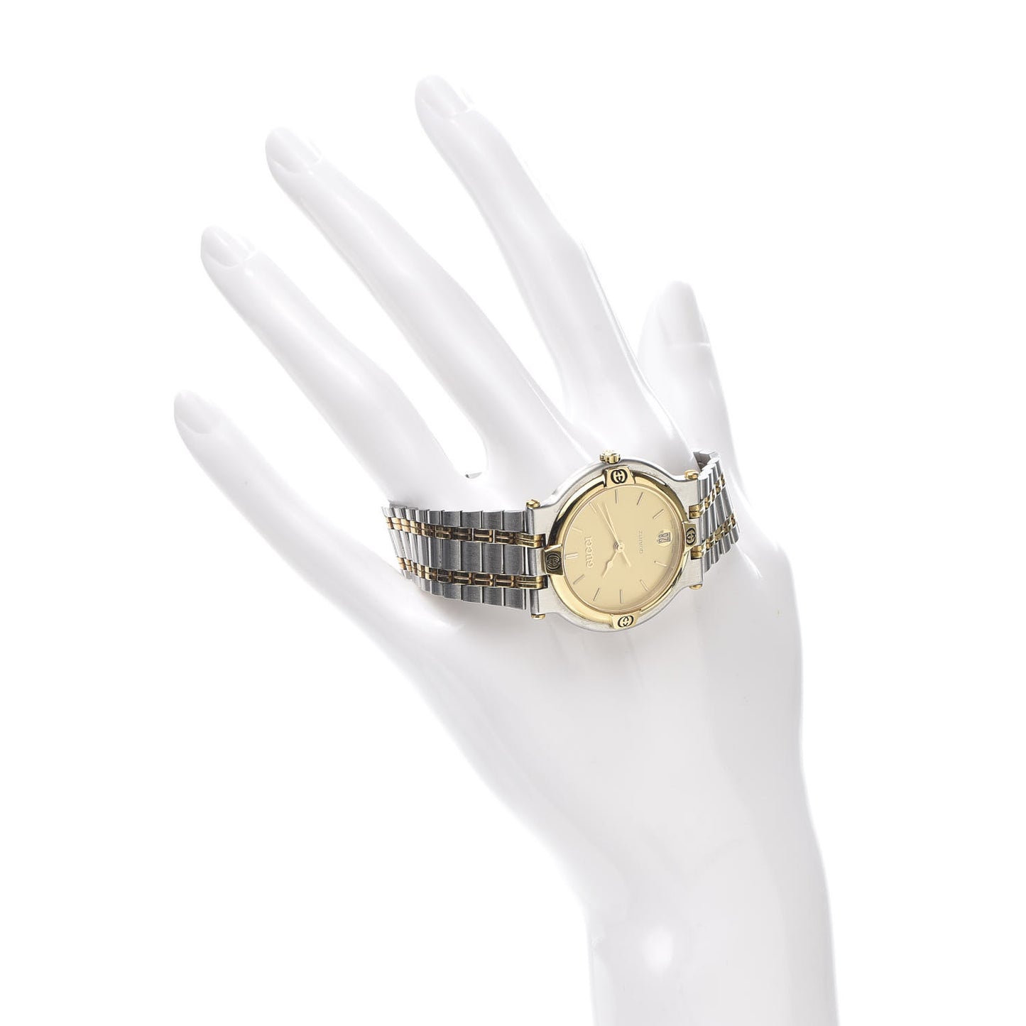 Stainless Steel 32mm 9000M Quartz Watch Gold