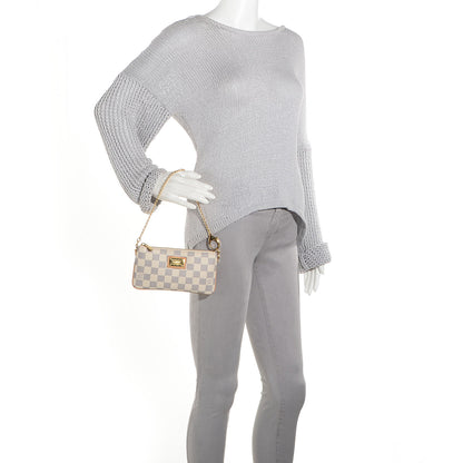 Louis Vuitton Damier Azur Pochette Milla MM 2 of 8
