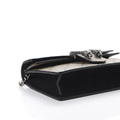 Gucci GG Supreme Monogram Super Mini Dionysus Shoulder Bag Black 5 of 10
