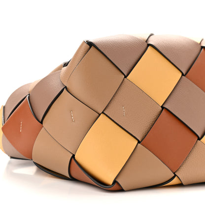 Loewe Calfskin Small Woven Basket Surplus Bag Hazelnut Camel 8 of 10