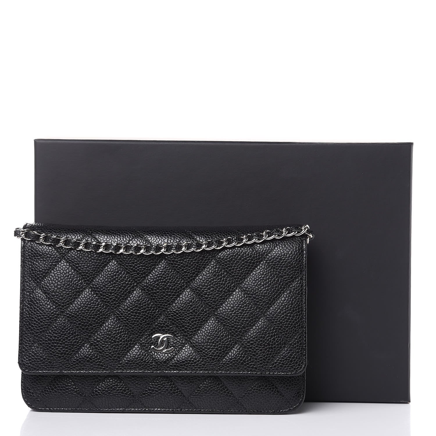Chanel Caviar Quilted Wallet On Chain WOC Black 11 of 11