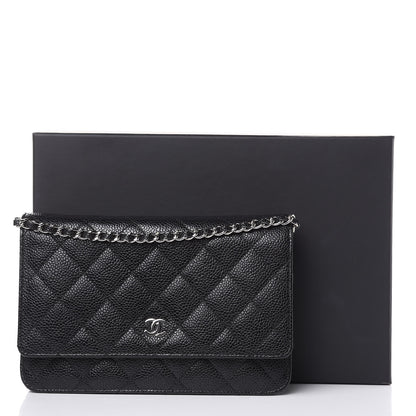 Chanel Caviar Quilted Wallet On Chain WOC Black 11 of 11